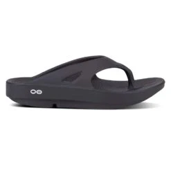 OOfos Unisex OOriginal Sandal - Black- Regular (D)