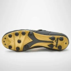Diadora Men's Brasil #9 Italy LT+MDPU Soccer Shoe - Black/Gold -Men Shoes Store 101.178784 C0893 40 HR