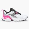 Diadora Women's Vigore 2 Running Shoe - White/Pink Fluo/Black - Regular (B) -Men Shoes Store 101.179072 C6034 00 HR