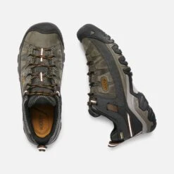 Keen Men's Targhee III Leather Waterproof Hiking Shoe - Black Olive/Golden Brown - Regular (D) -Men Shoes Store 1017784 PLD PDP
