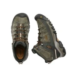 Keen Men's Targhee III Leather Mid Waterproof Hiking Boots - Black Olive/Golden Brown - Regular (D) 10 Keen Men's Targhee III Leather Mid Waterproof Hiking Boots - Black Olive/Golden Brown - Regular (D) -Men Shoes Store 1017787 PLD large
