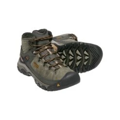 Keen Men's Targhee III Leather Mid Waterproof Hiking Boots - Black Olive/Golden Brown - Regular (D) 11 Keen Men's Targhee III Leather Mid Waterproof Hiking Boots - Black Olive/Golden Brown - Regular (D) -Men Shoes Store 1017787 PPS large