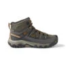 Keen Men's Targhee III Leather Mid Waterproof Hiking Boot - Black Olive/Golden Brown - Wide (2E) -Men Shoes Store 1018596