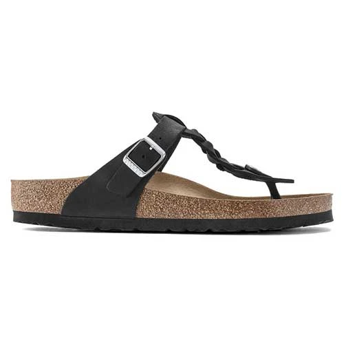 Birkenstock Gizeh Braid Suede Black Oil Leather- Regular/Wide 4 Birkenstock Gizeh Braid Suede Black Oil Leather- Regular/Wide - Image 2
