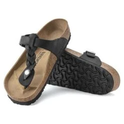 Birkenstock Gizeh Braid Suede Black Oil Leather- Regular/Wide 13 Birkenstock Gizeh Braid Suede Black Oil Leather- Regular/Wide -Men Shoes Store 1021349 sole