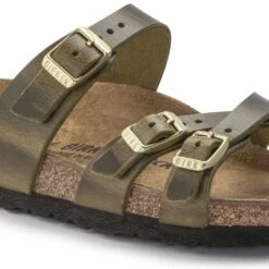 Birkenstock Women's Franca Cork Green Olive Oiled Leather Sandal - Regular/Wide -Men Shoes Store 1023310 detail 1