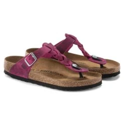 Birkenstock Women's Gizeh Braid Sandal- Festival Fuchsia- Regular/Wide -Men Shoes Store 1023991 pair
