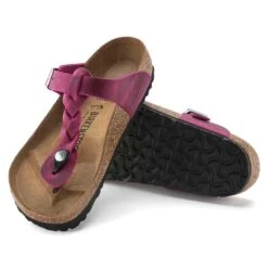 Birkenstock Women's Gizeh Braid Sandal- Festival Fuchsia- Regular/Wide -Men Shoes Store 1023991 sole