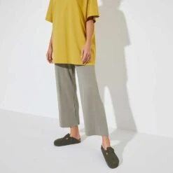 Birkenstock Women's Boston Suede Clog - Thyme - Regular -Men Shoes Store 1024714 f look f