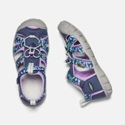 Keen Big Kids' Seacamp II CNX Sandal - Black Iris/African Violet -Men Shoes Store 1025149 PLD PDP