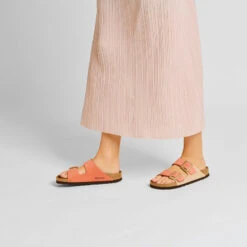 Birkenstock Women's Arizona Nubuck Sandal - Mars/Sandcastle - Regular (B) -Men Shoes Store 1025757 f look f