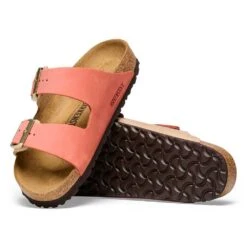 Birkenstock Women's Arizona Nubuck Sandal - Mars/Sandcastle - Regular (B) -Men Shoes Store 1025757 sole