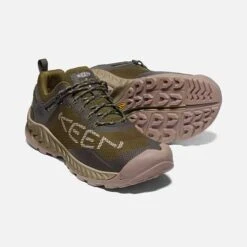Keen Men's NXIS Evo WP Hiking Shoe - Dark Olive/Black Olive - Regular (D) -Men Shoes Store 1025909 PPS PDP 1