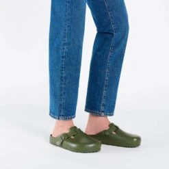 Birkenstock Women's Boston EVA Clog - Khaki - Medium/Narrow (B) -Men Shoes Store 1026215 f look m