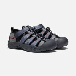 Keen Big Kids' Newport H2 - Steel Grey/Black -Men Shoes Store 1026277 PLA PDP