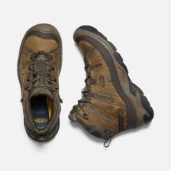 Keen Men's Circadia Mid WP Hiking Boot- Bison/Brindle- Wide (2E) -Men Shoes Store 1026841 PLD PDP