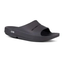 OOfos Unisex OOahh Slide - Black-Regular (D) -Men Shoes Store 1100BLK shot2 932x680 1673bbd5 b0b7 4236 b179 e7177f2aa789