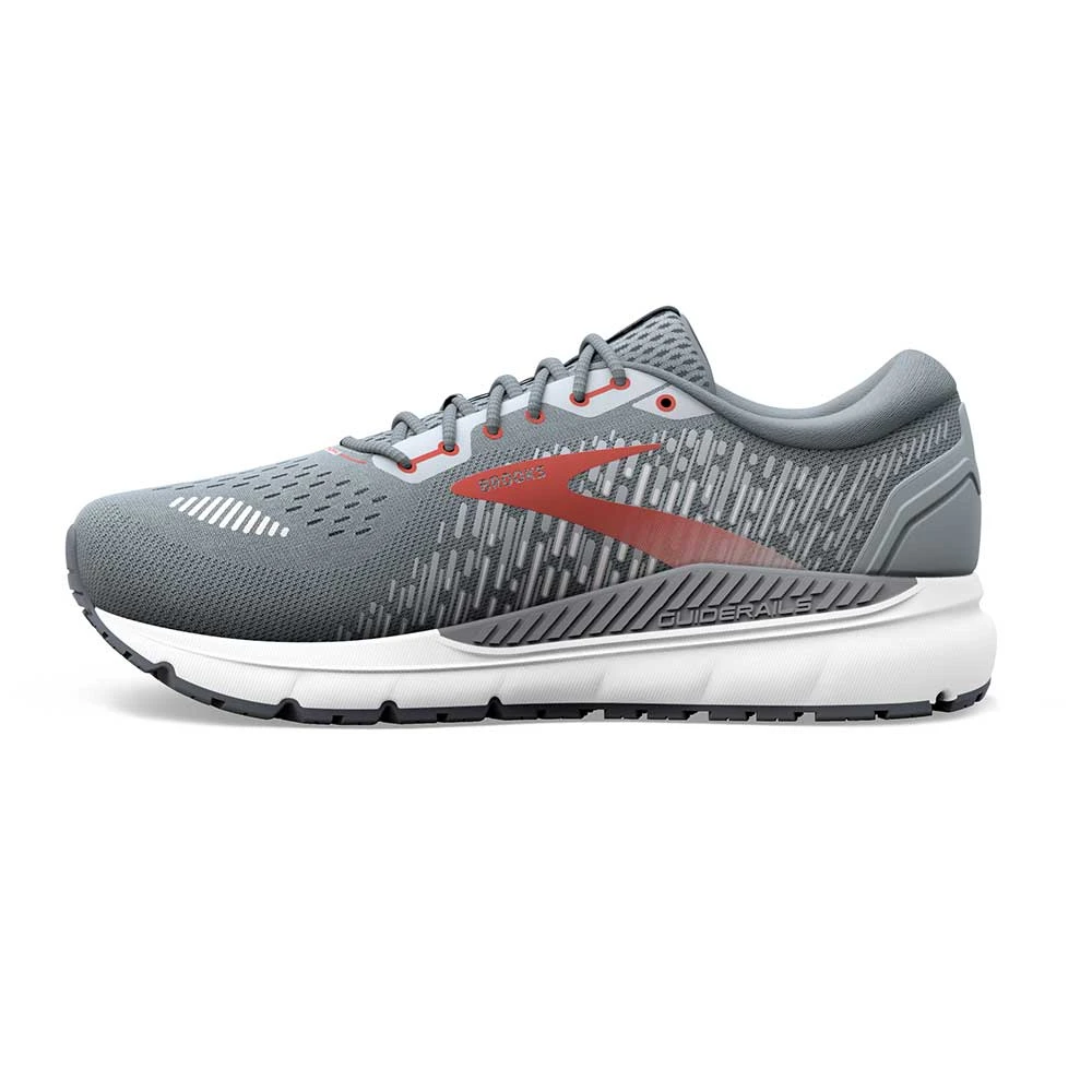 BROOKS Men's Addiction GTS 15 Running Shoe- Grey/Ebony/Chili Oil - Wide (2E) 4 BROOKS Men's Addiction GTS 15 Running Shoe- Grey/Ebony/Chili Oil - Wide (2E) - Image 2