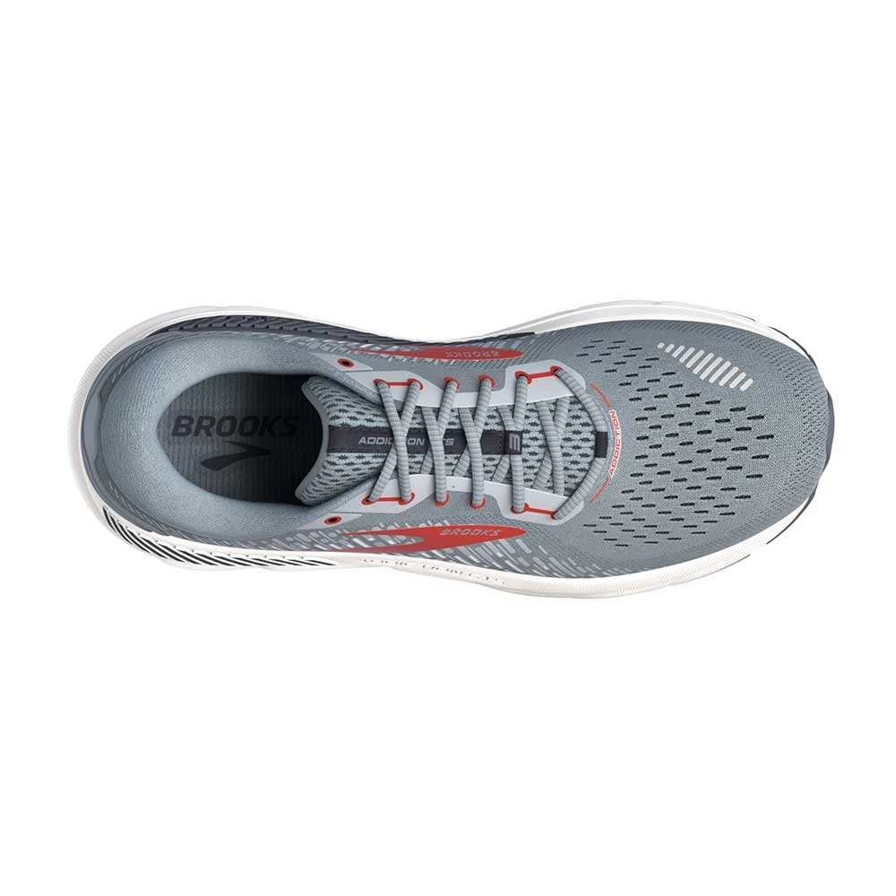 BROOKS Men's Addiction GTS 15 Running Shoe- Grey/Ebony/Chili Oil - Wide (2E) 7 BROOKS Men's Addiction GTS 15 Running Shoe- Grey/Ebony/Chili Oil - Wide (2E) - Image 5