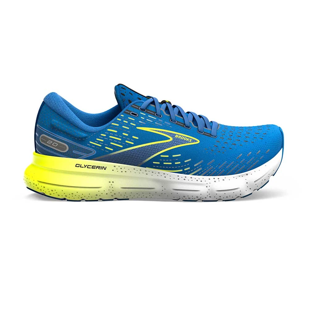 BROOKS Men's Glycerin 20 Running Shoe - Blue/Nightlife/White - Regular (D) 3 BROOKS Men's Glycerin 20 Running Shoe - Blue/Nightlife/White - Regular (D)