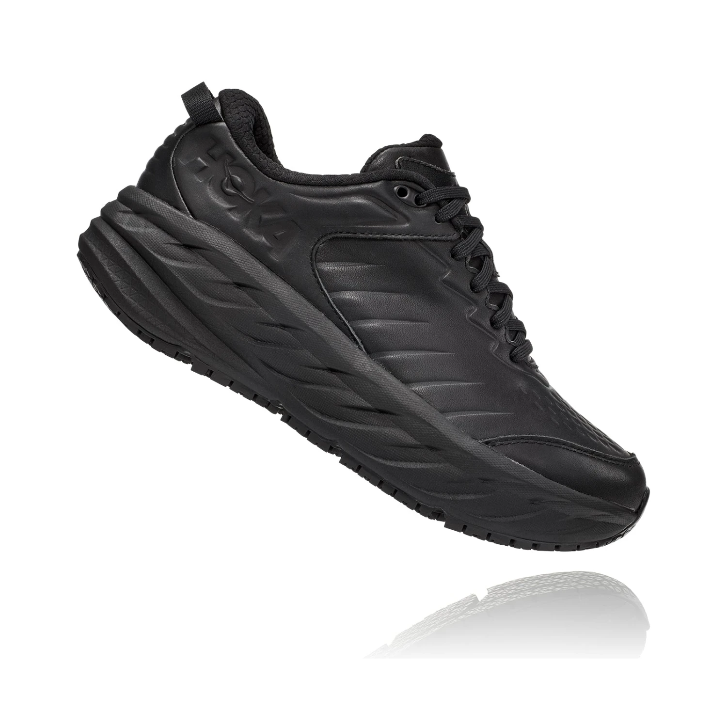 Hoka Women's Bondi SR Running Shoe - Black/Black - Regular (B) 3 Hoka Women's Bondi SR Running Shoe - Black/Black - Regular (B)