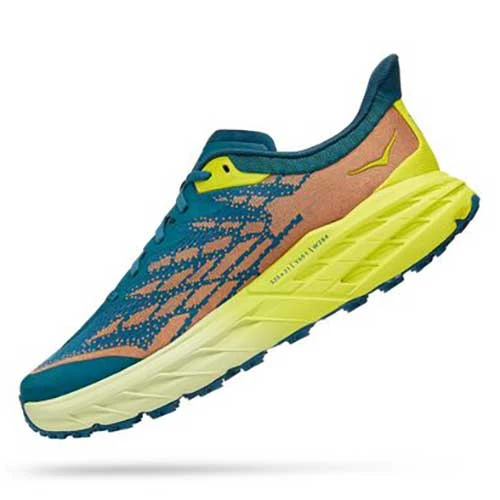 Hoka Men's Speedgoat 5 Trail Shoes - Blue Coral/Evening Primrose - Regular (D) 6 Hoka Men's Speedgoat 5 Trail Shoes - Blue Coral/Evening Primrose - Regular (D) - Image 4
