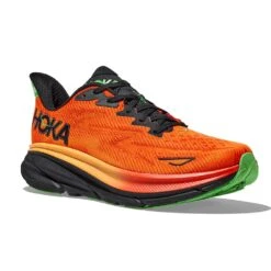 Hoka Men's Clifton 9 Running Shoe- Flame/Vibrant Orange - Regular (D) -Men Shoes Store 1127895 FVOR 6