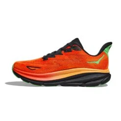Hoka Men's Clifton 9 Running Shoe- Flame/Vibrant Orange - Regular (D) -Men Shoes Store 1127895 FVOR 8
