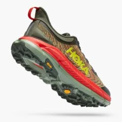 Hoka Men's Mafate Speed 4 Trail Shoe - Thyme/Fiesta- Regular (D) -Men Shoes Store 1129930 TFST 3