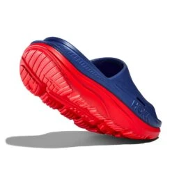 Hoka Unisex Ora Recovery Slide 3 - Bellwether Blue/Red Alert - Regular (D) -Men Shoes Store 1135061 BBRA 4