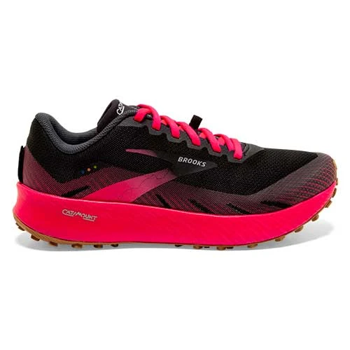 BROOKS Women's Catamount Trail Shoe - Black/Pink - Regular (B) 3 BROOKS Women's Catamount Trail Shoe - Black/Pink - Regular (B)