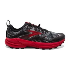 BROOKS Women's Cascadia 16 Trail Shoe - Black/Grey/Red- Regular (B)