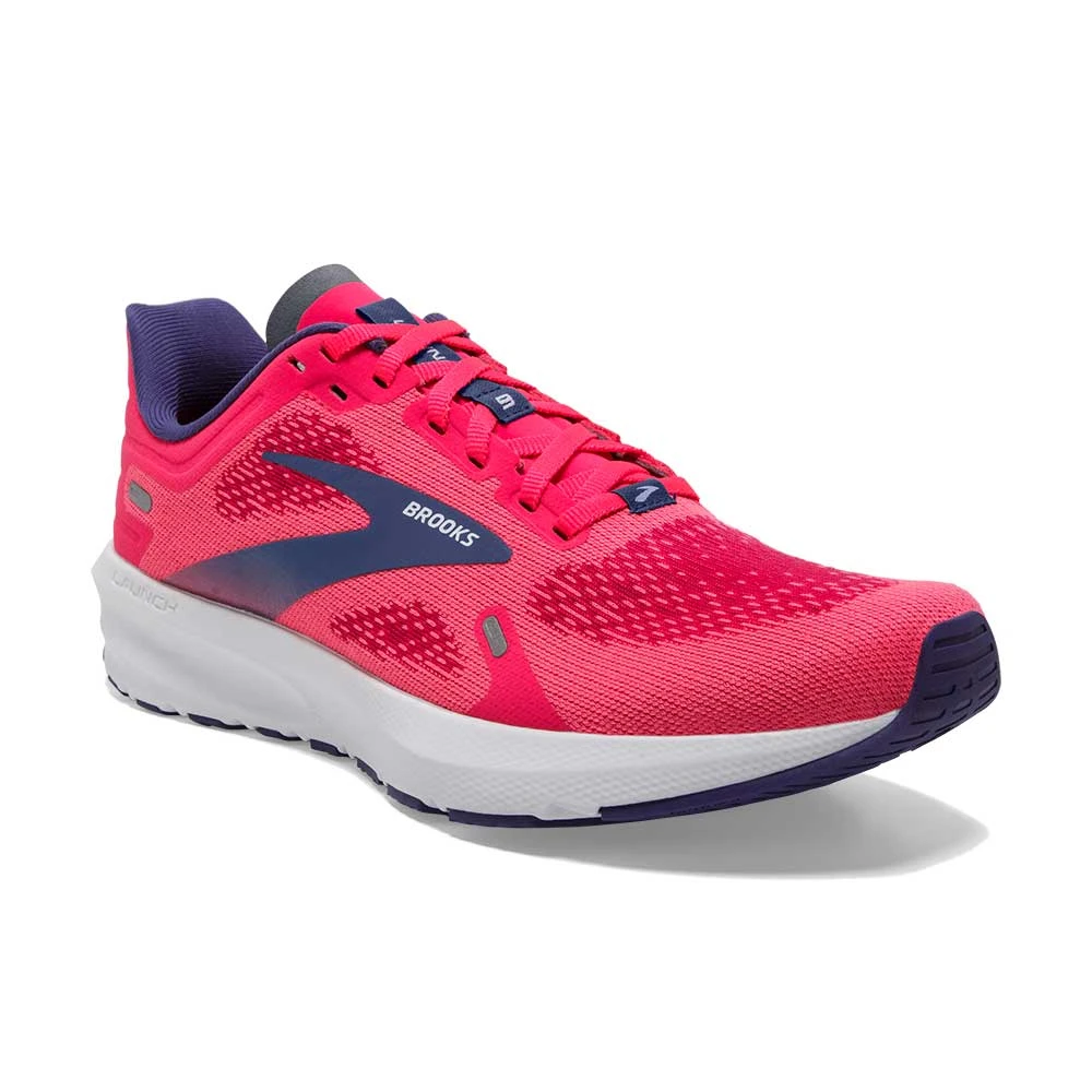 BROOKS Women's Launch 9 Running Shoe- Pink/Fuchsia/Cobalt- Regular (B) 4 BROOKS Women's Launch 9 Running Shoe- Pink/Fuchsia/Cobalt- Regular (B) - Image 2
