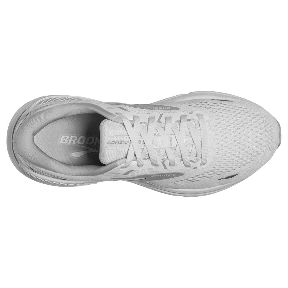 BROOKS W Adrenaline GTS 23 - White/Oyster/Silver 9 BROOKS W Adrenaline GTS 23 - White/Oyster/Silver - Image 7