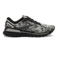 BROOKS Men's Adrenaline GTS 23 Running Shoe - White/Grey/Black- Regular (2E)