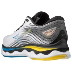 Mizuno Men's Wave Sky 6 Running Shoe - White/Cyber Yellow - Regular (D) -Men Shoes Store 411369.0034 08