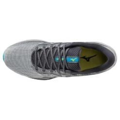 Mizuno Men's Wave Rider 27 Running Shoe - Pearl Blue/White - Regular (D) -Men Shoes Store 411415 5F00 04