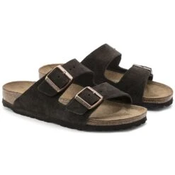 Birkenstock Arizona Mocha Suede Leather Sandal- Regular/Wide 10 Birkenstock Arizona Mocha Suede Leather Sandal- Regular/Wide -Men Shoes Store 51903 pair