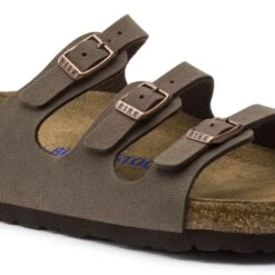 Birkenstock Women's Florida Soft Footbed Mocha Birko-Flor Nubuck Sandal- Regular/Wide -Men Shoes Store 53881 detail 1