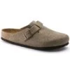 Birkenstock Boston Soft Footbed Taupe Suede- Regular/Wide -Men Shoes Store 560771 bost tau