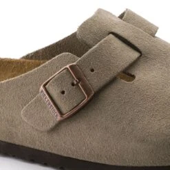 Birkenstock Boston Soft Footbed Taupe Suede- Regular/Wide -Men Shoes Store 560771 detail 1 bost tau