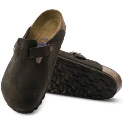 Birkenstock Boston Soft Footbed Mocha Suede- Regular/Wide -Men Shoes Store 660461 sole bost b