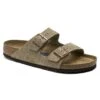 Birkenstock Arizona Soft Footbed Taupe Suede Leather Sandal - Taupe- Regular/Wide 1 Birkenstock Arizona Soft Footbed Taupe Suede Leather Sandal - Taupe- Regular/Wide -Men Shoes Store 951303