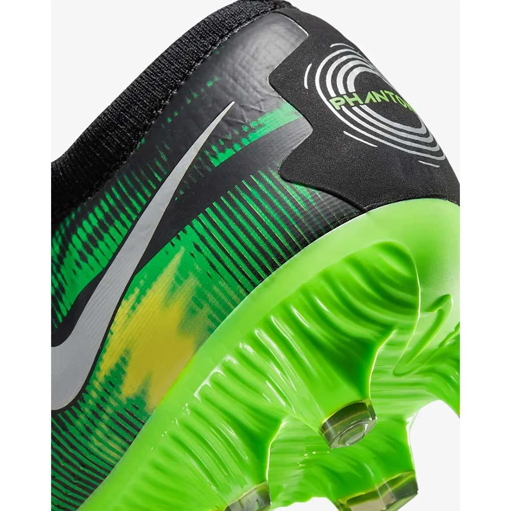 Nike Unisex Phantom GT2 Pro SW FG Soccer Shoe - Black/MTLC Platinum Green-Regular (D) 9 Nike Unisex Phantom GT2 Pro SW FG Soccer Shoe - Black/MTLC Platinum Green-Regular (D) - Image 7