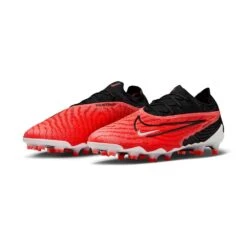 Men's Nike Phantom GX Elite Firm-Ground Soccer Cleats -Bright Crimson/White/University Red/Black - Regular (D) -Men Shoes Store AURORA DC9968 600 PHCFH001 2000