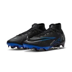 Nike Zoom Mercurial Superfly 9 Elite FG Soccer Cleat - Black/Chrome-Hyper Royal- Regular (D) -Men Shoes Store AURORA DJ4977 040 PHCFH001 2000