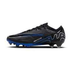 Nike Zoom Mercurial Vapor 15 Elite FG Soccer Cleat- Black/Chrome-Hyper Blue- Regular (D) -Men Shoes Store AURORA DJ4978 040 PHSLH000 2000
