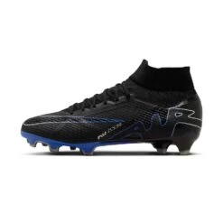 Unisex Nike Zoom Mercurial Superfly 9 Pro FG Soccer Shoe - Black/Chrome-Hyper Royal- Regular (D) -Men Shoes Store AURORA DJ5598 040 PHSLH000 2000