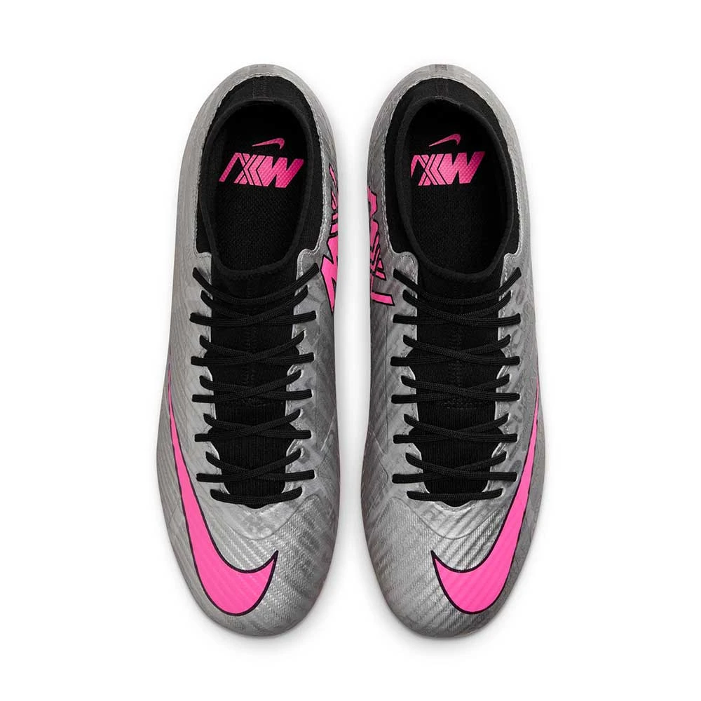 Unisex Nike Zoom Mercurial Superfly 9 Academy XXV MG Soccer Cleats - Metallic Silver/Hyper Pink 6 Unisex Nike Zoom Mercurial Superfly 9 Academy XXV MG Soccer Cleats - Metallic Silver/Hyper Pink - Image 4