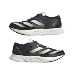ADIDAS Women's Adizero Adios 8 Running Shoe - Carbon/FTWR White/Core Black - Regular (B) -Men Shoes Store Adizero Adios 8 Shoes Grey ID6905 09 standard